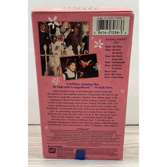 My Fair Lady VHS 2 Tapes 1991 Audrey Hepburn Rex Harrison 1964 Musical - Picture 3 of 5